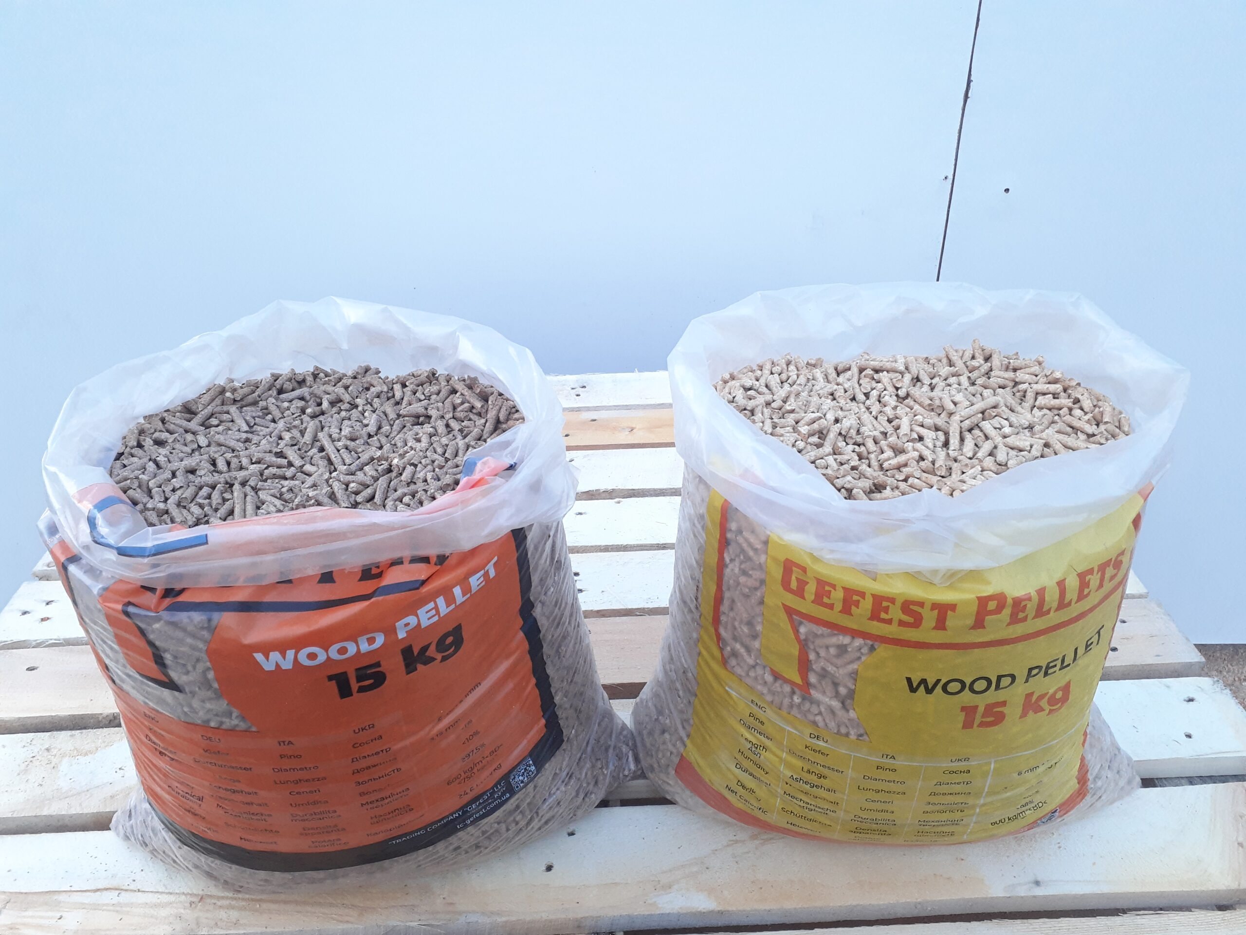 Wood pellets EN Plus A1 and A2